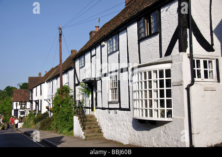 Maisons d'époque, High Street, Old Village Oxted, Oxted, Surrey, Angleterre, Royaume-Uni Banque D'Images