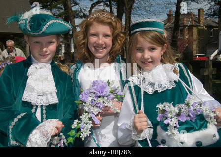 West Wickham peut Reine, le Prince de la Couronne et au porteur. Bromley zone Peut procession de Queens et le couronnement Banque D'Images