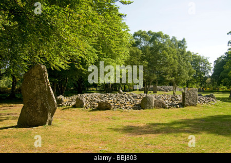 Clava Cairns à Balnuaran près d'Inverness Highland Ecosse Région UK Banque D'Images