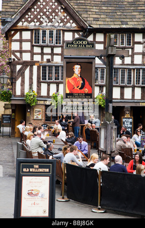 Vieille Angleterre Manchester Inn Wellington Banque D'Images