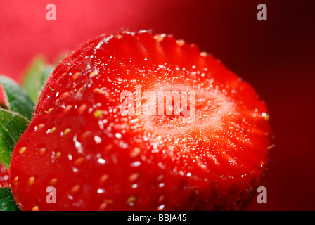 Fraise frais et savoureux Banque D'Images