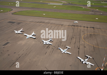 Les avions de ligne de l'aéroport de Bankstown Sydney New South Wales Australie aerial Banque D'Images