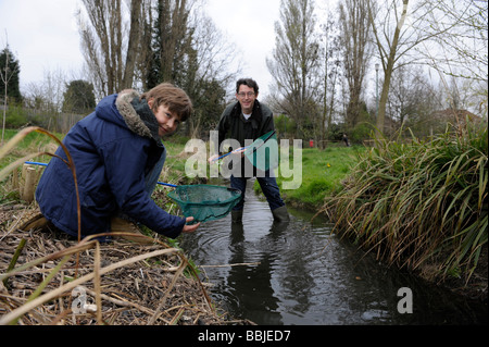 La pêche père et fils Banque D'Images