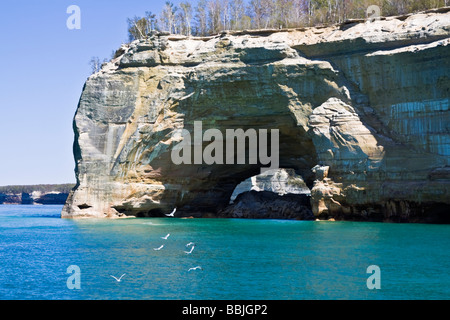 Arch dans le Michigan Pictured Rocks National Lakeshore Banque D'Images