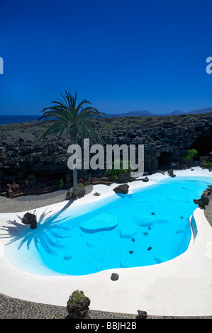 Jameos del Agua, Lanzarote. L'attraction touristique la plus populaire de l'île de Lanzarote. Découvert par Cesar Manrique. Banque D'Images