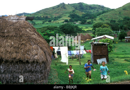 Village de rakiraki Fidji Banque D'Images