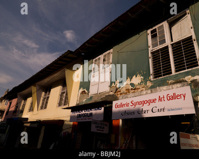 Galerie d'art à Jewtown, Cochin, Kerala, Inde Banque D'Images