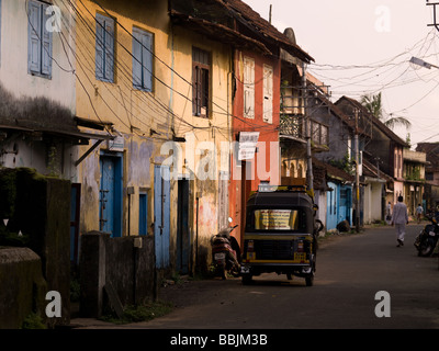 Scène de rue à Jewtown, Cochin, Kerala, Inde Banque D'Images