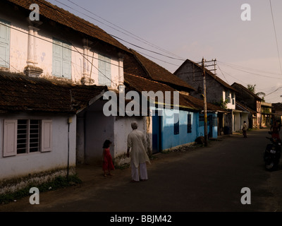 Scène de rue à Jewtown, Cochin, Kerala, Inde Banque D'Images