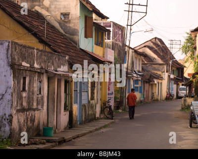 Scène de rue à Jewtown, Cochin, Kerala, Inde Banque D'Images