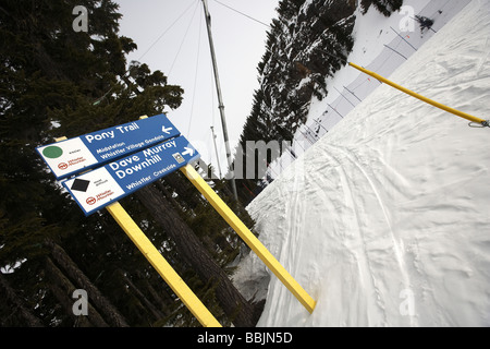 Dave Murray downhill run partie des jeux olympiques de 2010 Whistler British Columbia Canada Banque D'Images