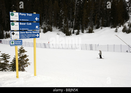 Dave Murray downhill run partie des jeux olympiques de 2010 Whistler British Columbia Canada Banque D'Images