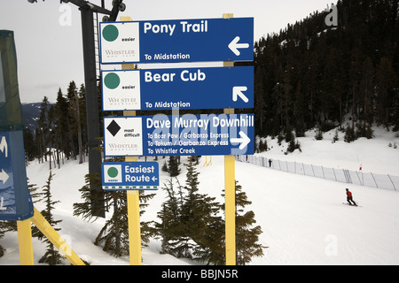 Dave Murray downhill run partie des jeux olympiques de 2010 Whistler British Columbia Canada Banque D'Images