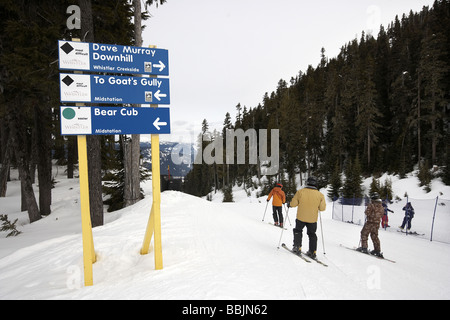 Dave Murray downhill run partie des jeux olympiques de 2010 Whistler British Columbia Canada Banque D'Images