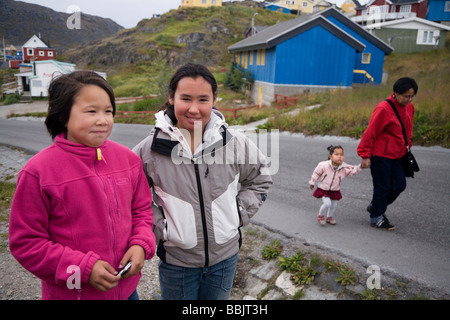 In Qaqortoq (Julianehåb), le sud du Groenland Banque D'Images