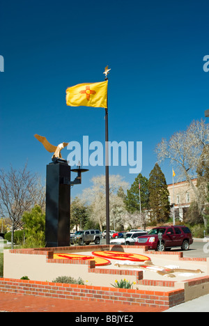 USA New Mexico Santa Fe Battan Memorial Banque D'Images