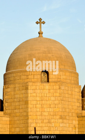 Dôme de l'église de Saint George, l'église supérieure dans le Vieux Caire copte Egypte Masr al Qadima Banque D'Images