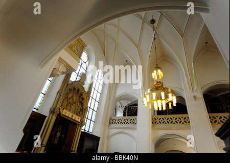 Intérieur synagogue Klaus Prague Praha République Tchèque Banque D'Images