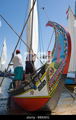 Moliceiro, Ria de Aveiro, Portugal Banque D'Images