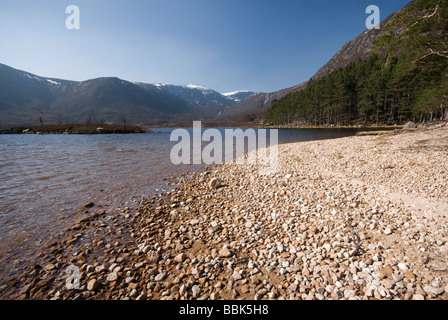 Rivage de Loch Muick de la résidence royale à Glas-allt Shiel, Balmoral estate Banque D'Images