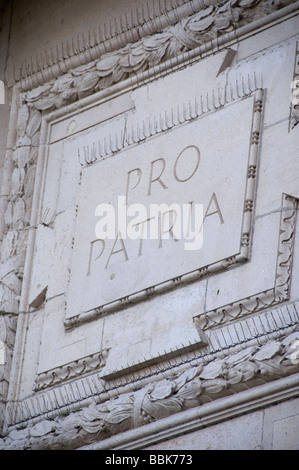 Détail photo de Porte de Menin, Ypres Ieper Flandre occidentale Belgique Banque D'Images