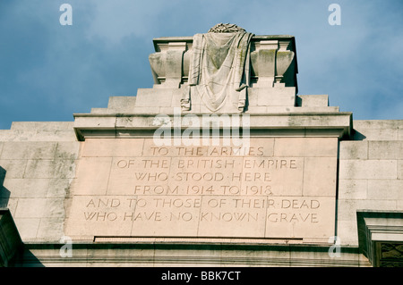 Détail photo de Porte de Menin, Ypres Ieper Flandre occidentale Belgique Banque D'Images