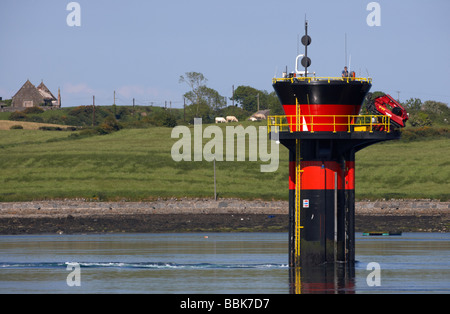 Seagen 12 MW tidal power installation la première puissance commerciale du système courant de marée dans Strangford Lough Banque D'Images