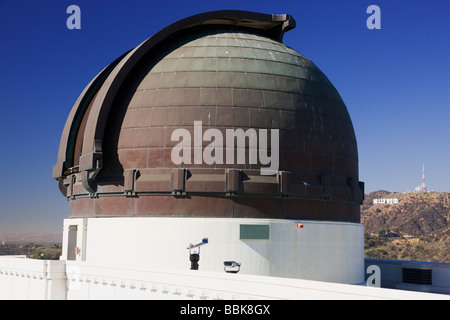 L'Observatoire Griffith à Los Angeles en Californie Banque D'Images