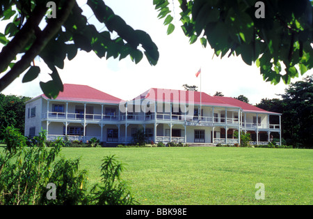 Robert Louis Stevenson villa vailima Samoa Apia chambre Banque D'Images