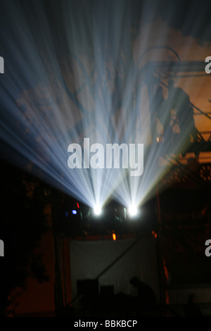 Type de laser des lumières de projecteurs à lumière à rome Banque D'Images