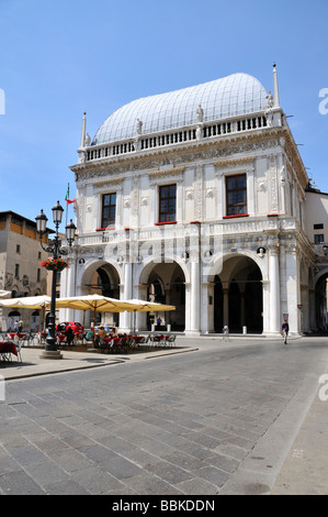 Loggia de ville, Piazza della Loggia, Brescia, Lombardie, Italie Banque D'Images