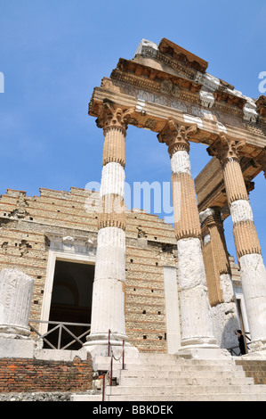 Temple capitolium, Brescia, Lombardie, Italie Banque D'Images