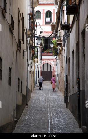 Rue Latérale, Granada, Espagne Banque D'Images