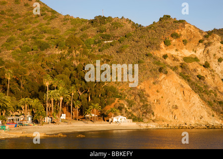 Plage de Descanso Bay Avalon Catalina Island en Californie Banque D'Images