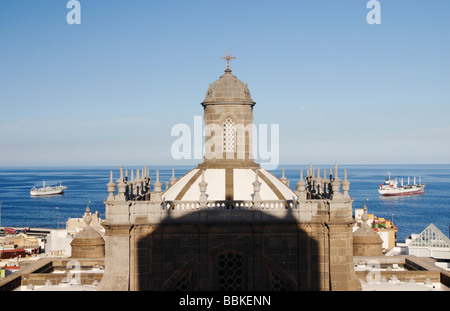 Vue du toit de la cathédrale de Santa Ana à Las Palmas de Gran Canaria Banque D'Images