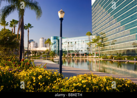 Rainbow Lagoon Park Waterfront Centre de Long Beach Californie Banque D'Images