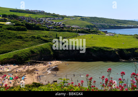 Bovisand Bay Beach et pointe plymouth Devon UK Banque D'Images