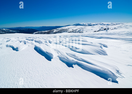 Après la neige balayée par le Blizzard Banque D'Images