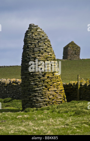 Dh NORTH RONALDSAY cairn commémoratif ORKNEY Banque D'Images