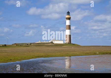 Dh Dennis Ness NORTH RONALDSAY ORKNEY North Ronaldsay lighthouse Banque D'Images