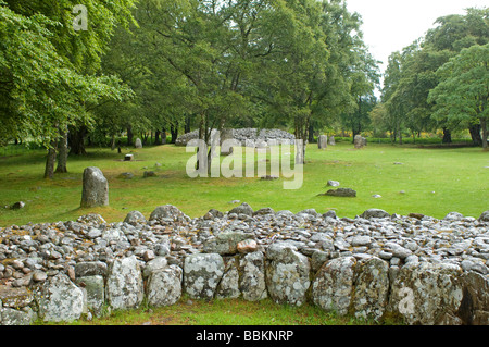 Clava Cairns à Balnuaran Croy près d'Inverness Culloden région des Highlands en Écosse Royaume-uni 2494 SCO Banque D'Images