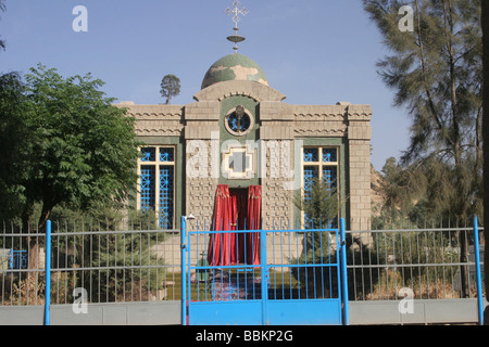 Afrique L'Éthiopie d'Axoum à l'église de Notre Dame de Sion Marie dit à abrite l'arche de l'Alliance biblique Banque D'Images