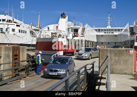 Dh Pentland ferries VOYAGE UK voitures usées de MV Catamaran Pentalina Banque D'Images