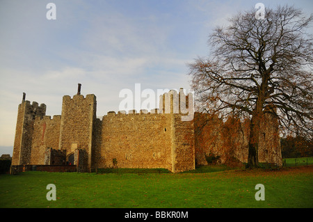 Château de Domfront Domfront Suffok, Angleterre Banque D'Images