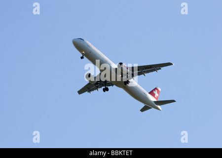 Avion à réaction commercial, Swiss International Airlines Airbus A321 111 Banque D'Images