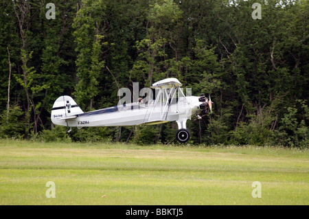 Ferte Alais d'atterrissage d'avion biplan Focke-Wulf Banque D'Images