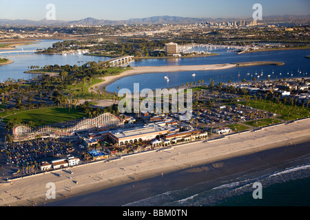 Roller Coaster à Mission Beach et Mission Bay San Diego en Californie Banque D'Images