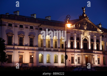 Pologne Varsovie Krasinski Palace National Library Banque D'Images