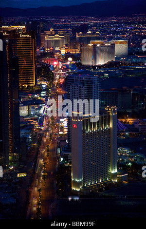 Vue sur Las Vegas de la Stratosphere Las Vegas Nevada Banque D'Images