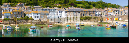 Photo panoramique du port Mousehole Cornwall England UK Banque D'Images